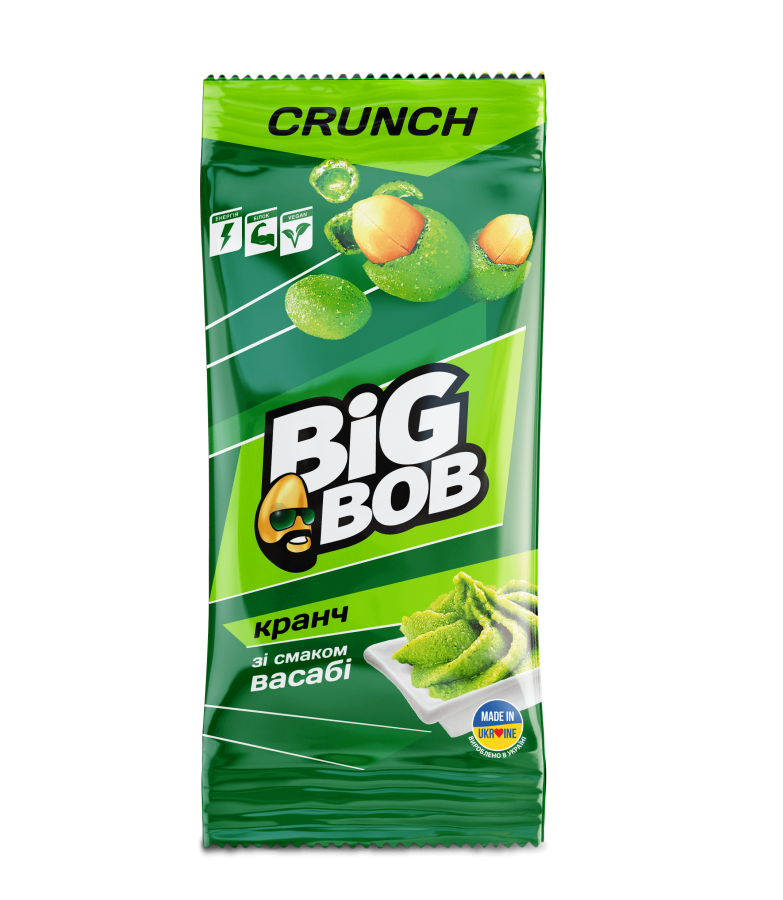 Crunchies with wasabi flavor