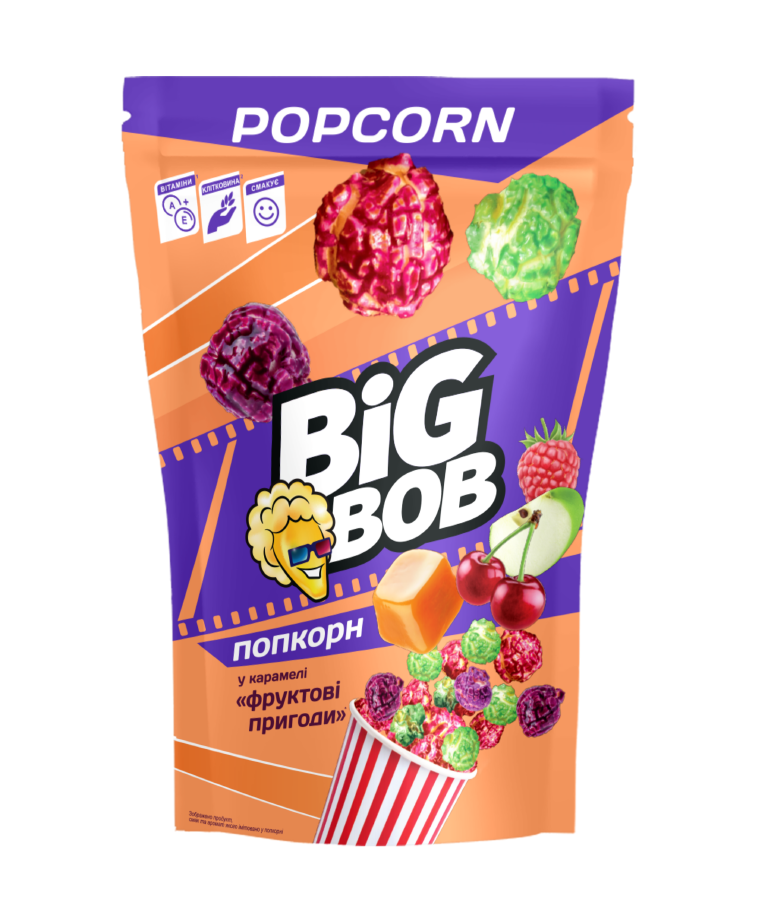 Попкорн у карамелі "Фруктові пригоди"