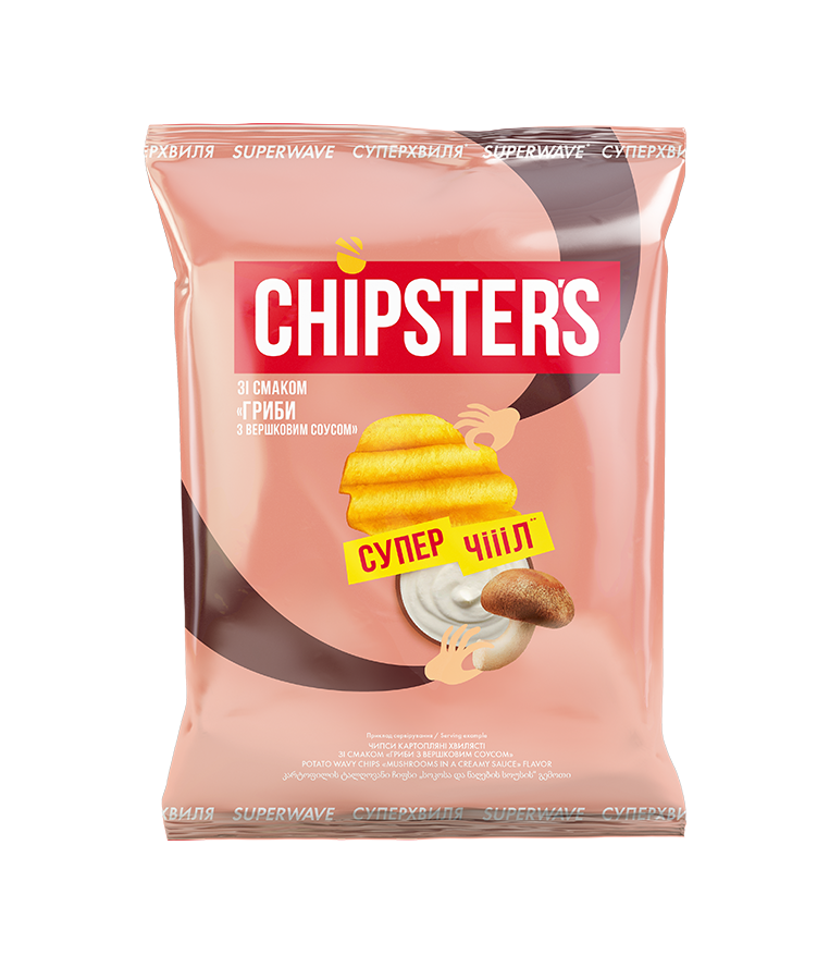 Суперхвиля зі смаком Гриби з вершковим соусом