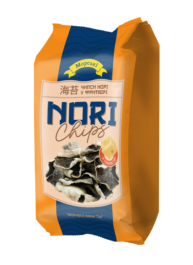 Nori chips with “Cheese” flavor