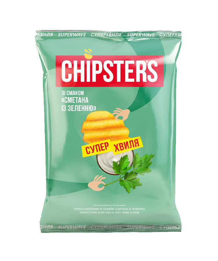 Суперхвиля зі смаком Сметана із зеленню