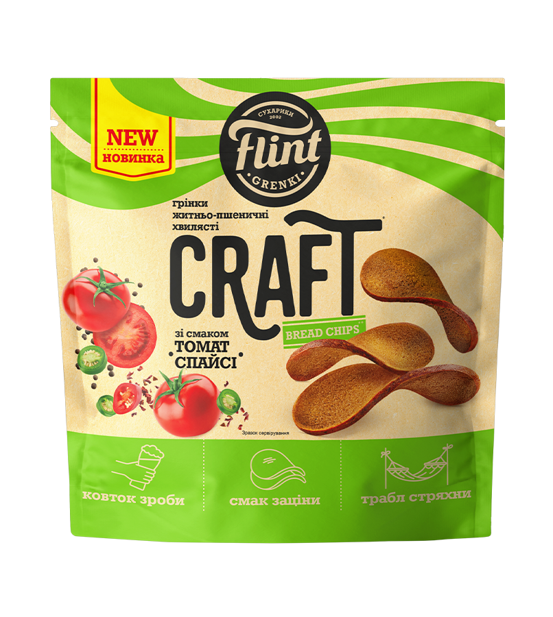 Grinki with Spicy Tomato Flavor